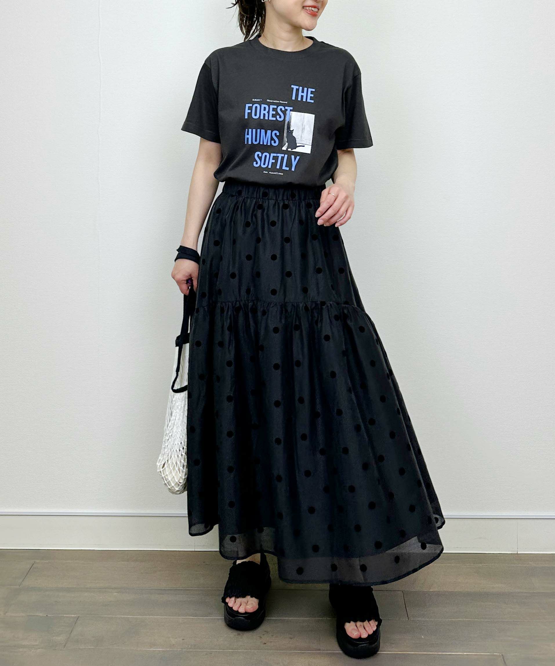 model：H164　着用サイズ：M　ブラック
