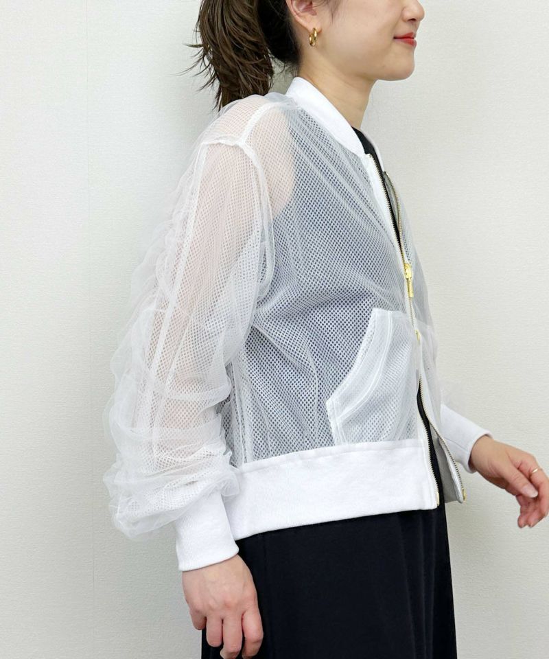 model：H164　着用サイズ：M　ホワイト（チュール側）