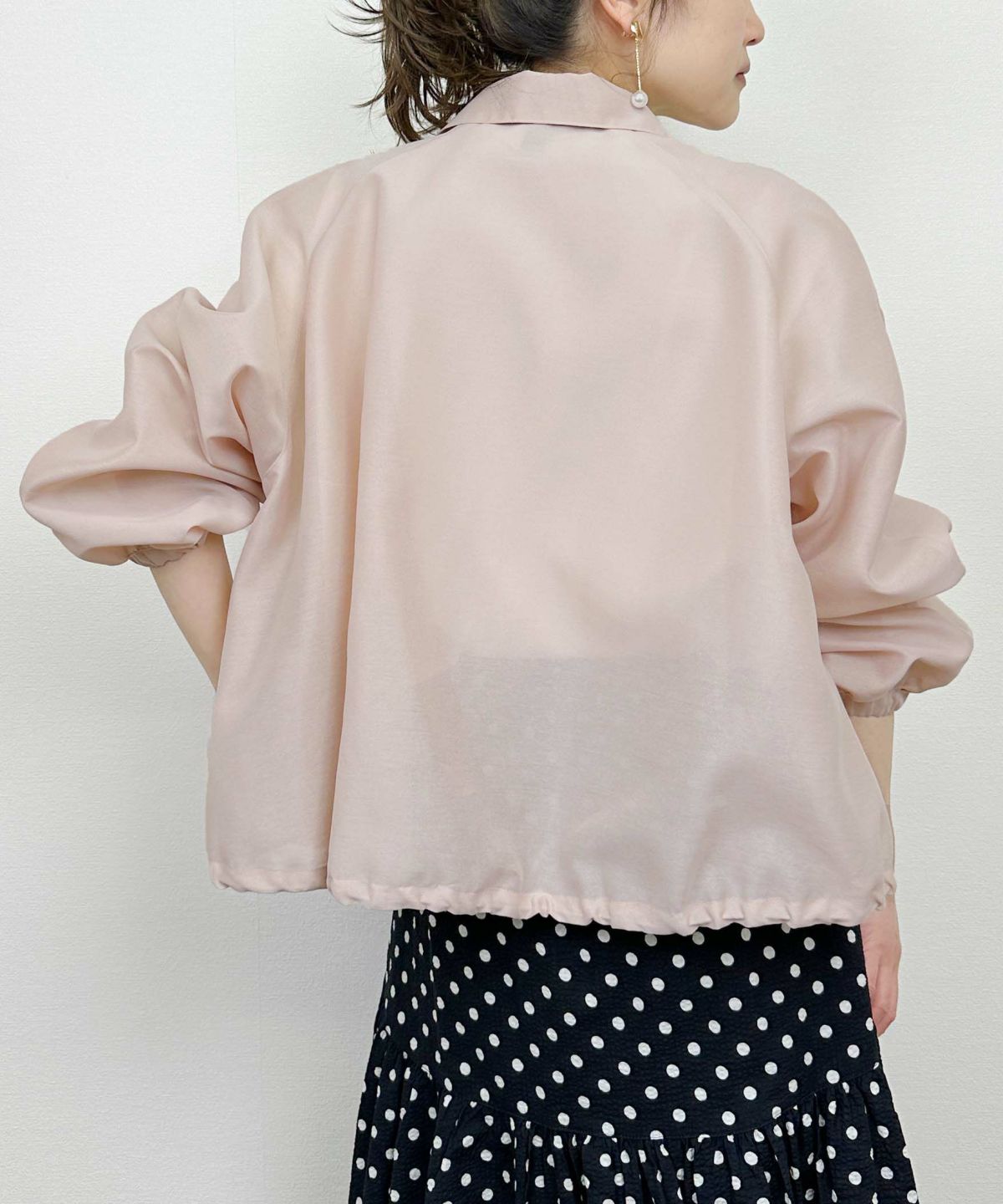 model：H164　着用サイズ：M　ピンク