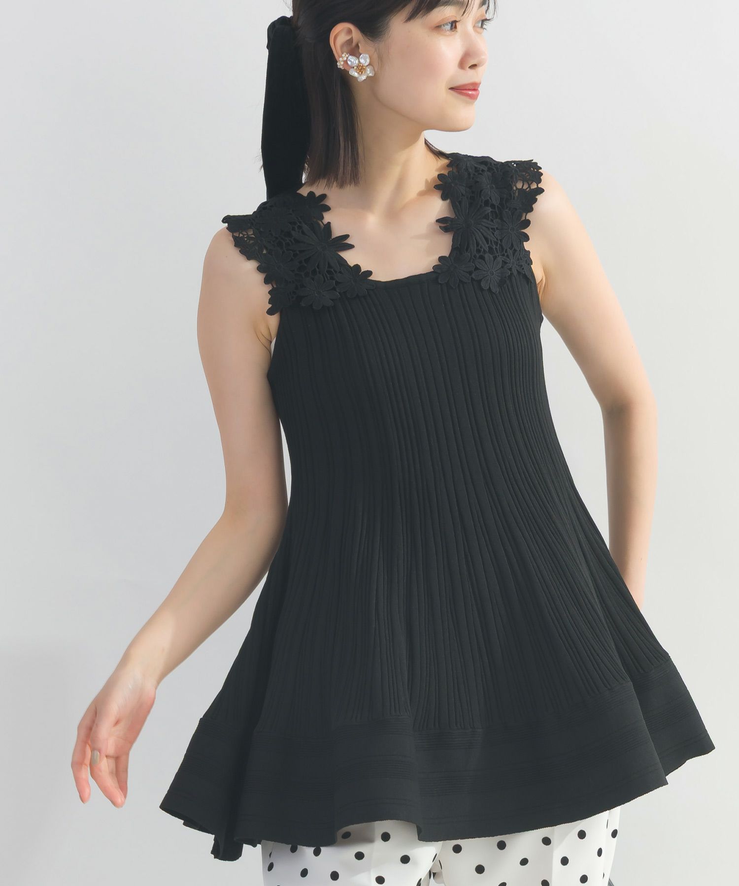 model：H162　着用サイズ：L　ブラック