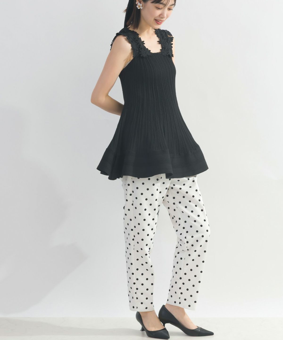 model：H162　着用サイズ：L　ブラック