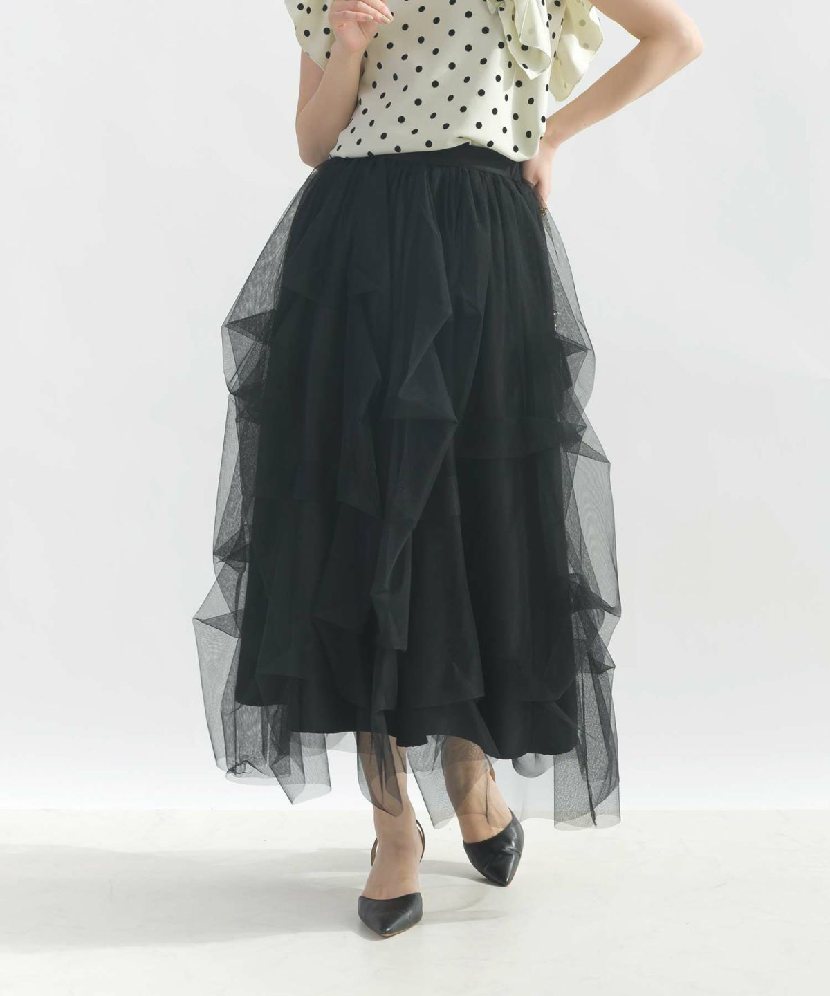 model：H162　着用サイズ：M　ブラック