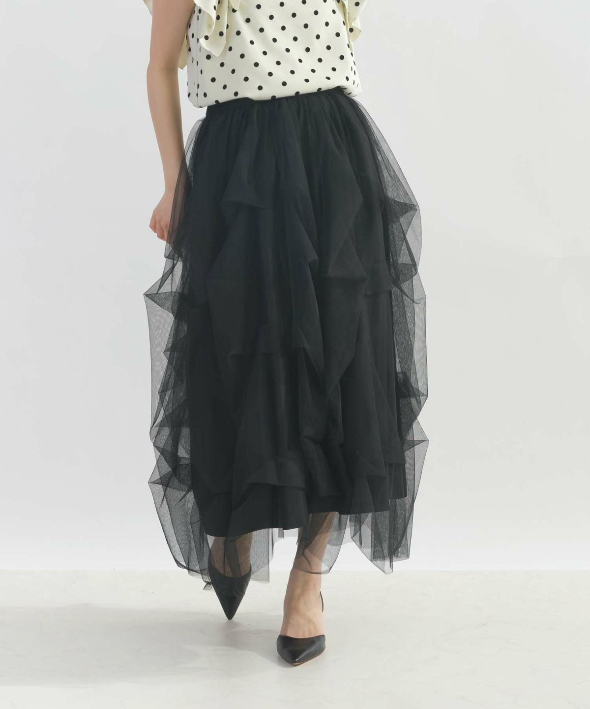 model：H162　着用サイズ：M　ブラック