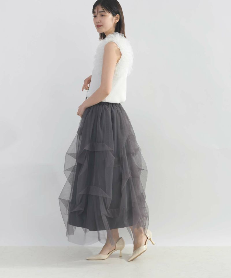 model：H162　着用サイズ：M　チャコールグレー