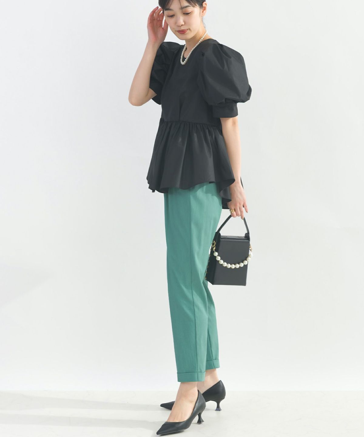 model：H162　着用サイズ：M　ブラック