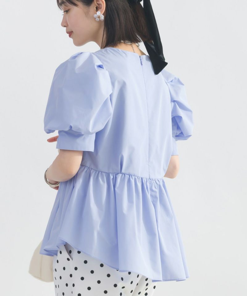 model：H162　着用サイズ：M　ライトブルー