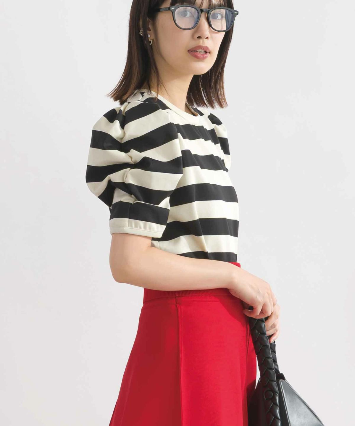 model：H162　着用サイズ：M　アイボリー