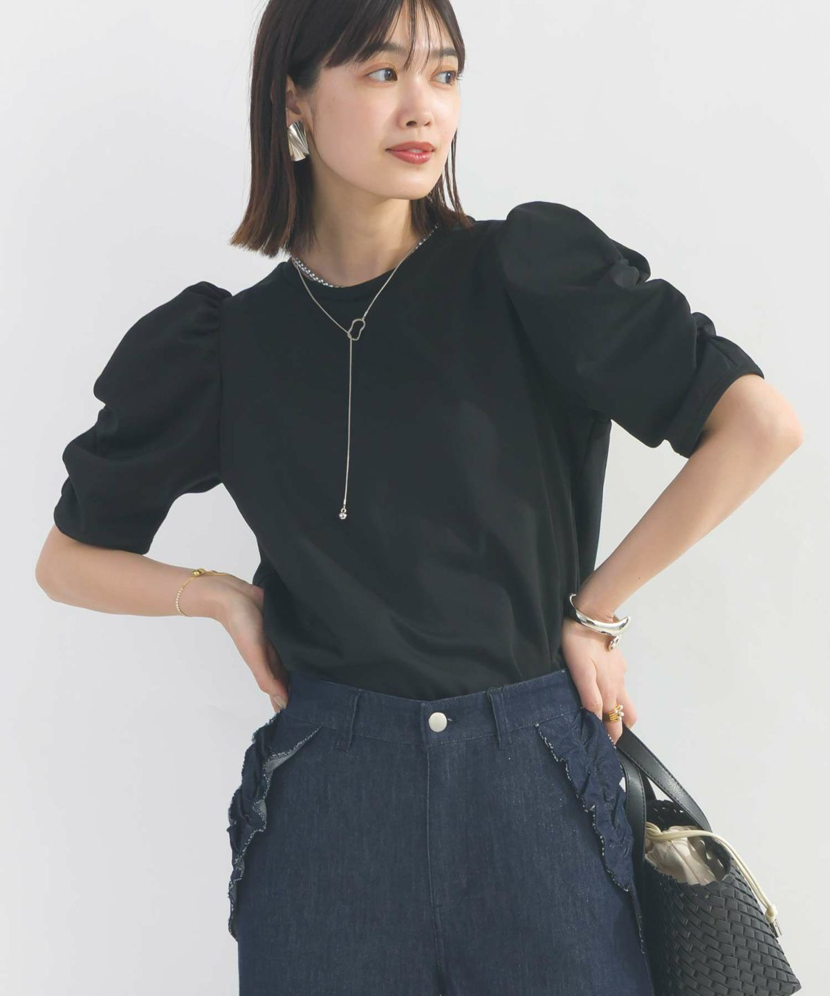 model：H162　着用サイズ：M　ブラック