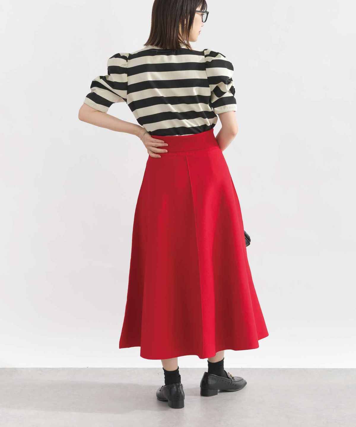 model：H162　着用サイズ：M　アイボリー