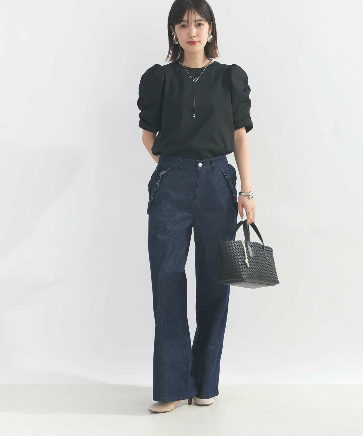 model：H162　着用サイズ：M　ブラック