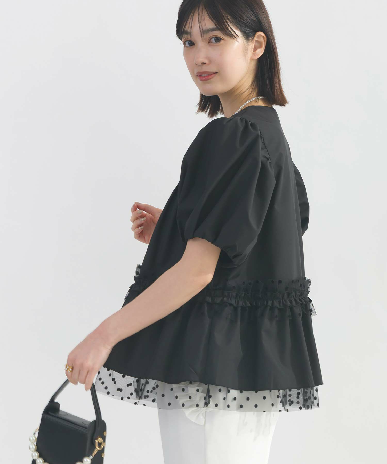 model：H162　着用サイズ：M　ブラック