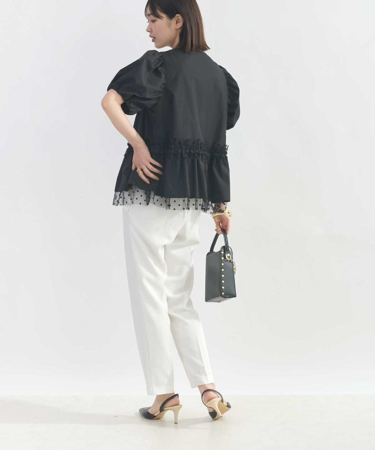 model：H162　着用サイズ：M　ブラック