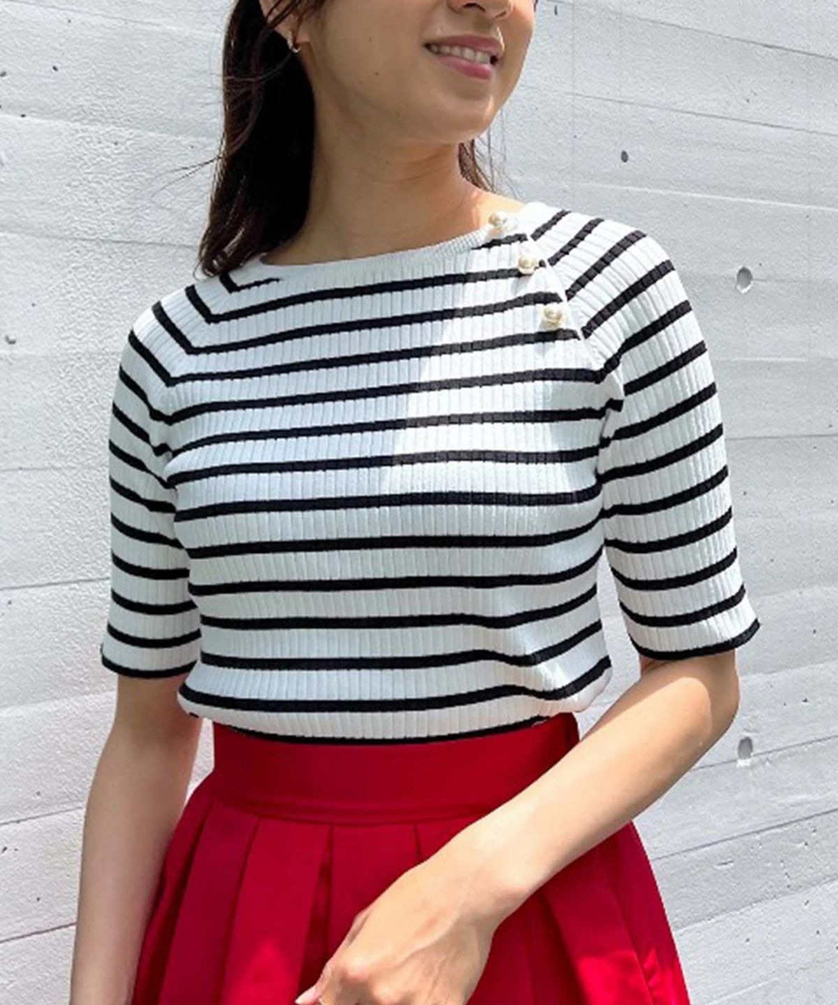 model：H162　着用サイズ：M　ブラック