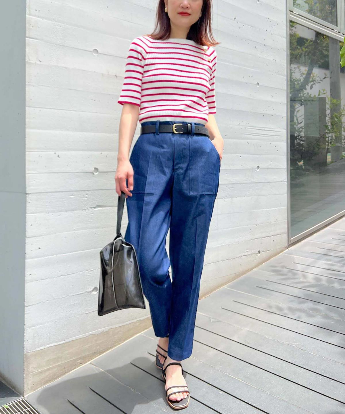 model：H164　着用サイズ：M　ピンク