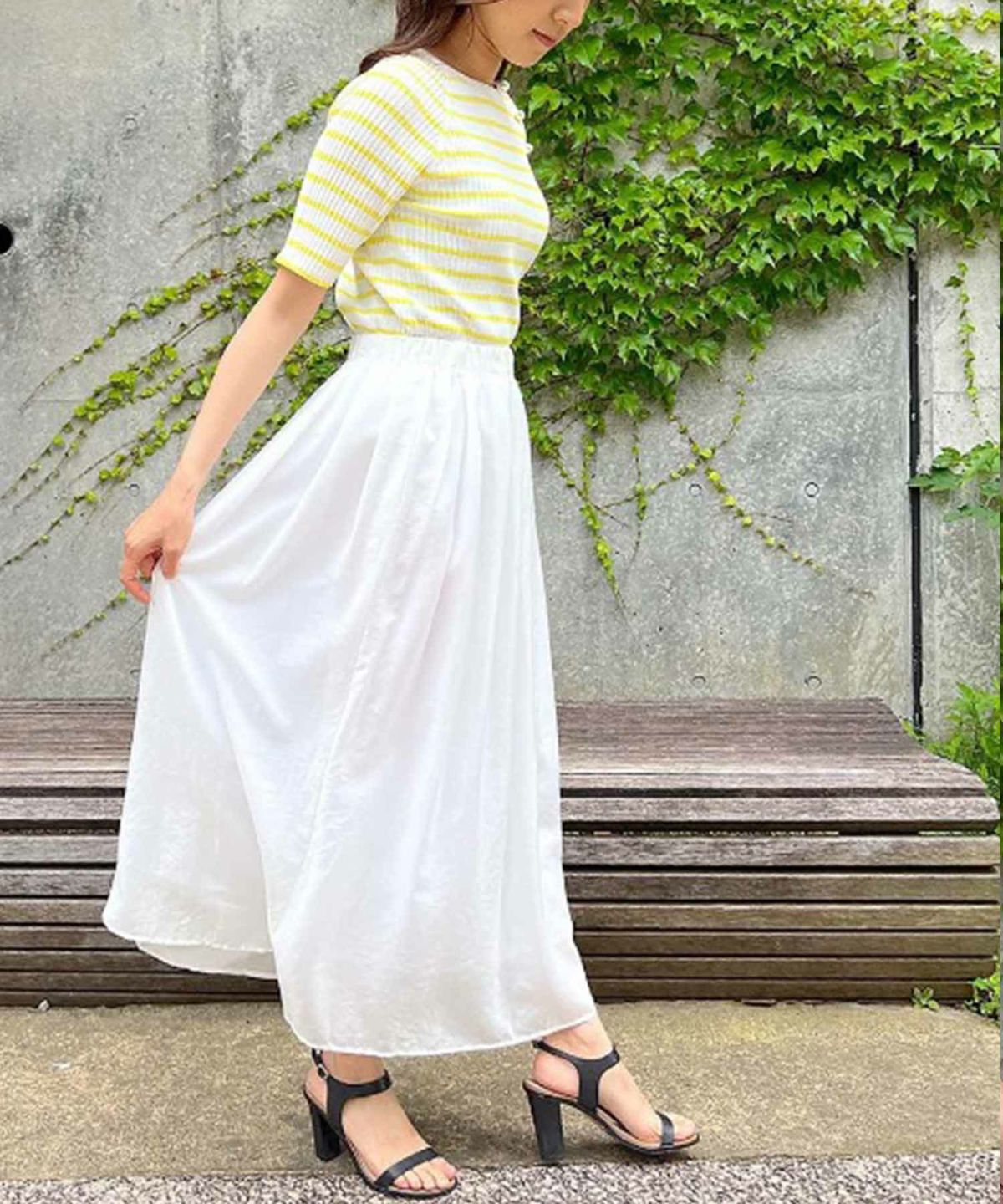 model：H162　着用サイズ：M　イエロー