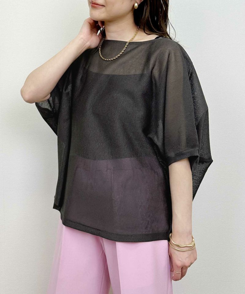 model：H164　着用サイズ：M　チャコールグレー