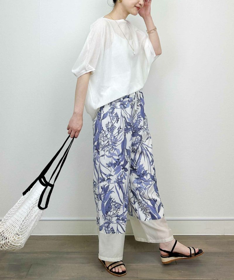 model：H164　着用サイズ：M　オフホワイト