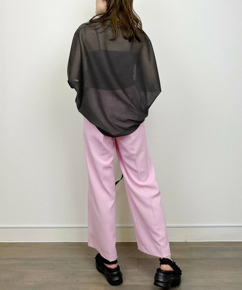 model：H164　着用サイズ：M　チャコールグレー