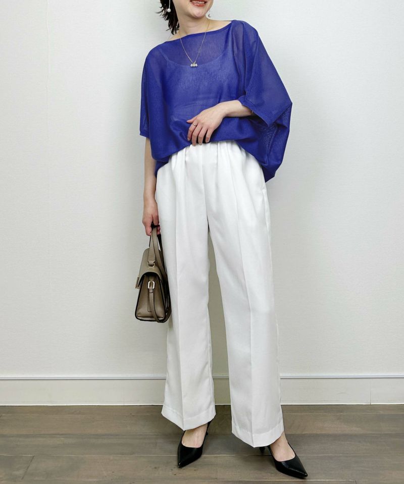 model：H164　着用サイズ：M　ブルー