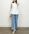 model：H164　着用サイズ：M　オフホワイト