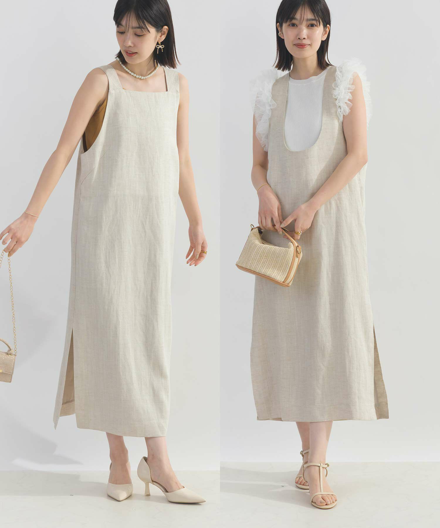 kichiya_pattern ワンピース リネン kichiya_pattern ワンピース リネン kichiya_pattern ワンピース