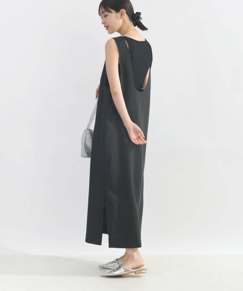 model：H162　着用サイズ：M　ブラック　スクエアネックver