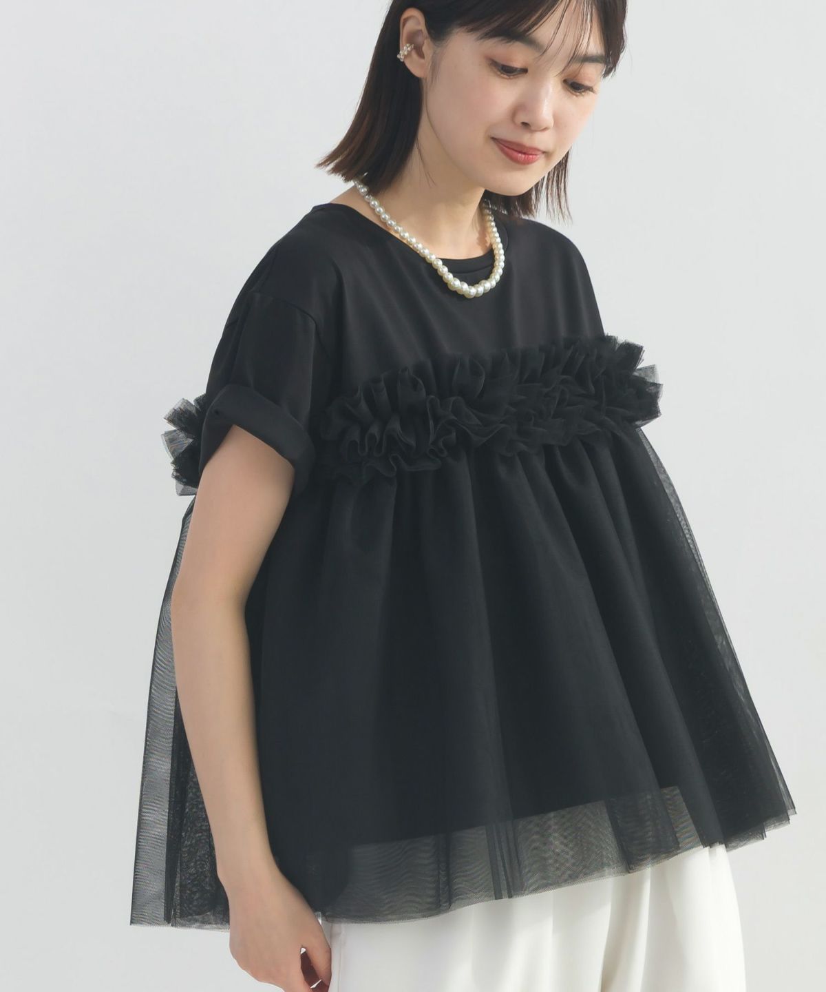 model：H162　着用サイズ：M　ブラック