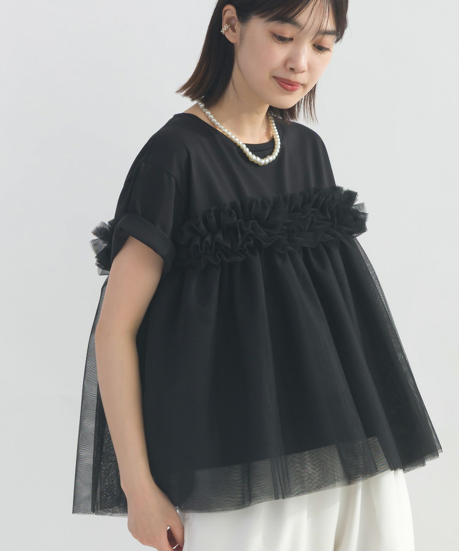 model：H162　着用サイズ：M　ブラック