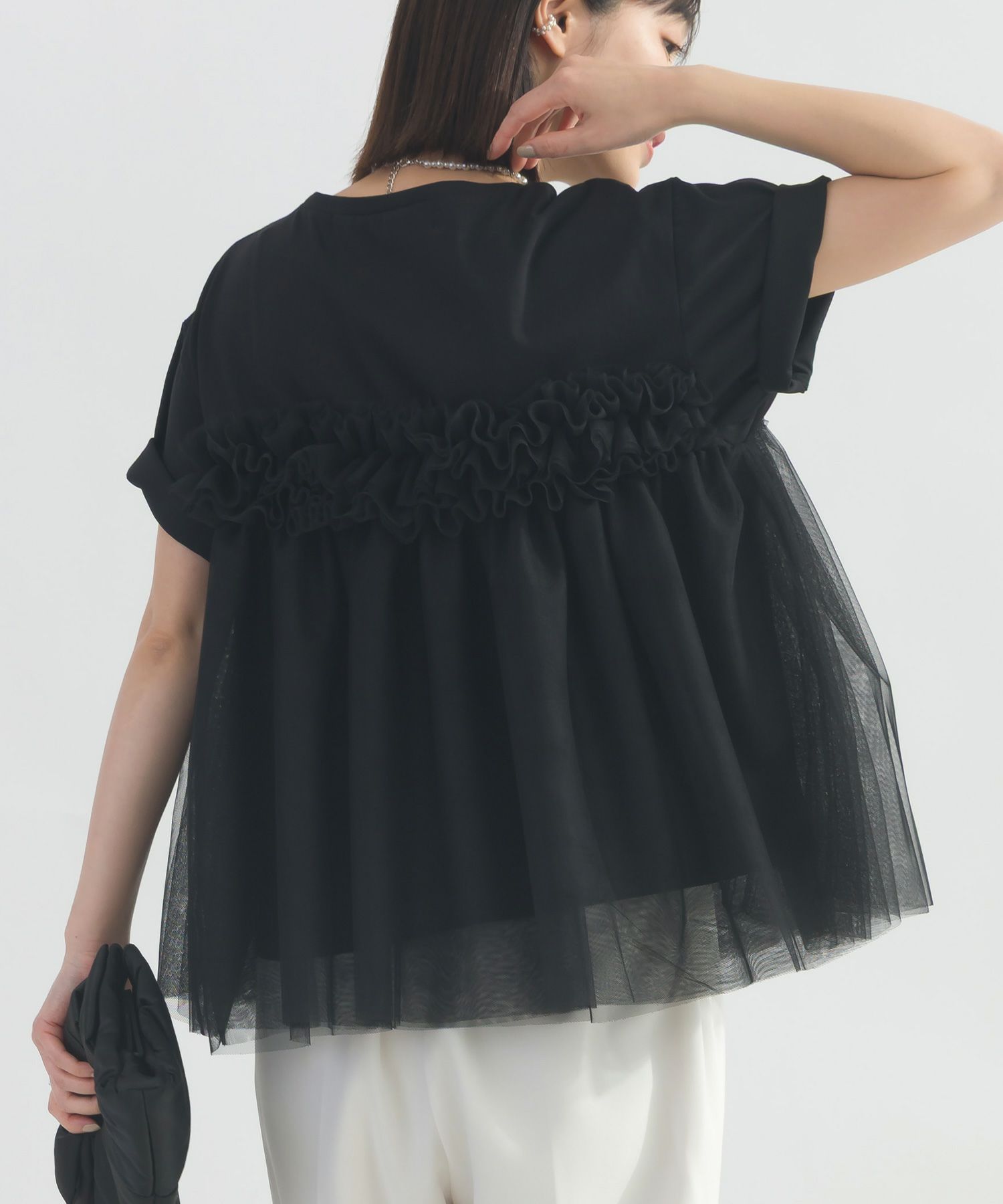 model：H162　着用サイズ：M　ブラック