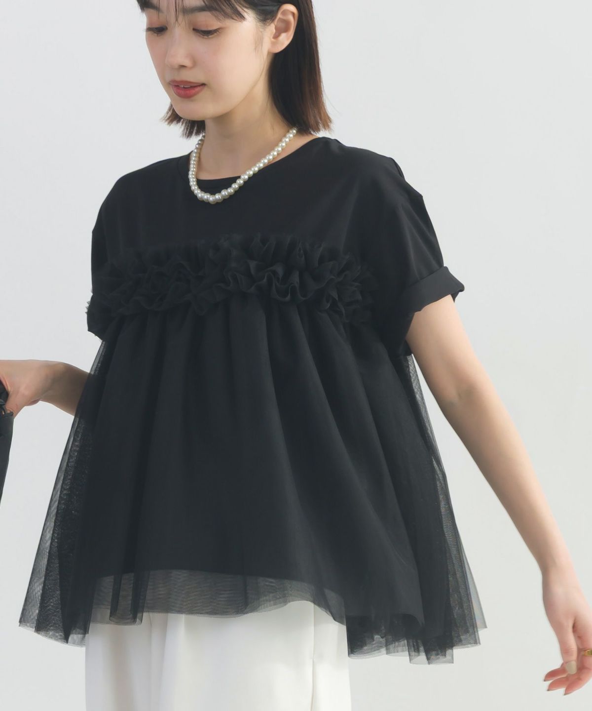 model：H162　着用サイズ：M　ブラック