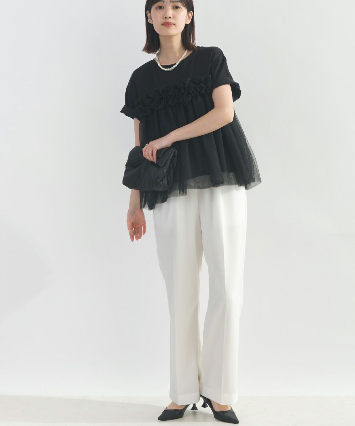 model：H162　着用サイズ：M　ブラック