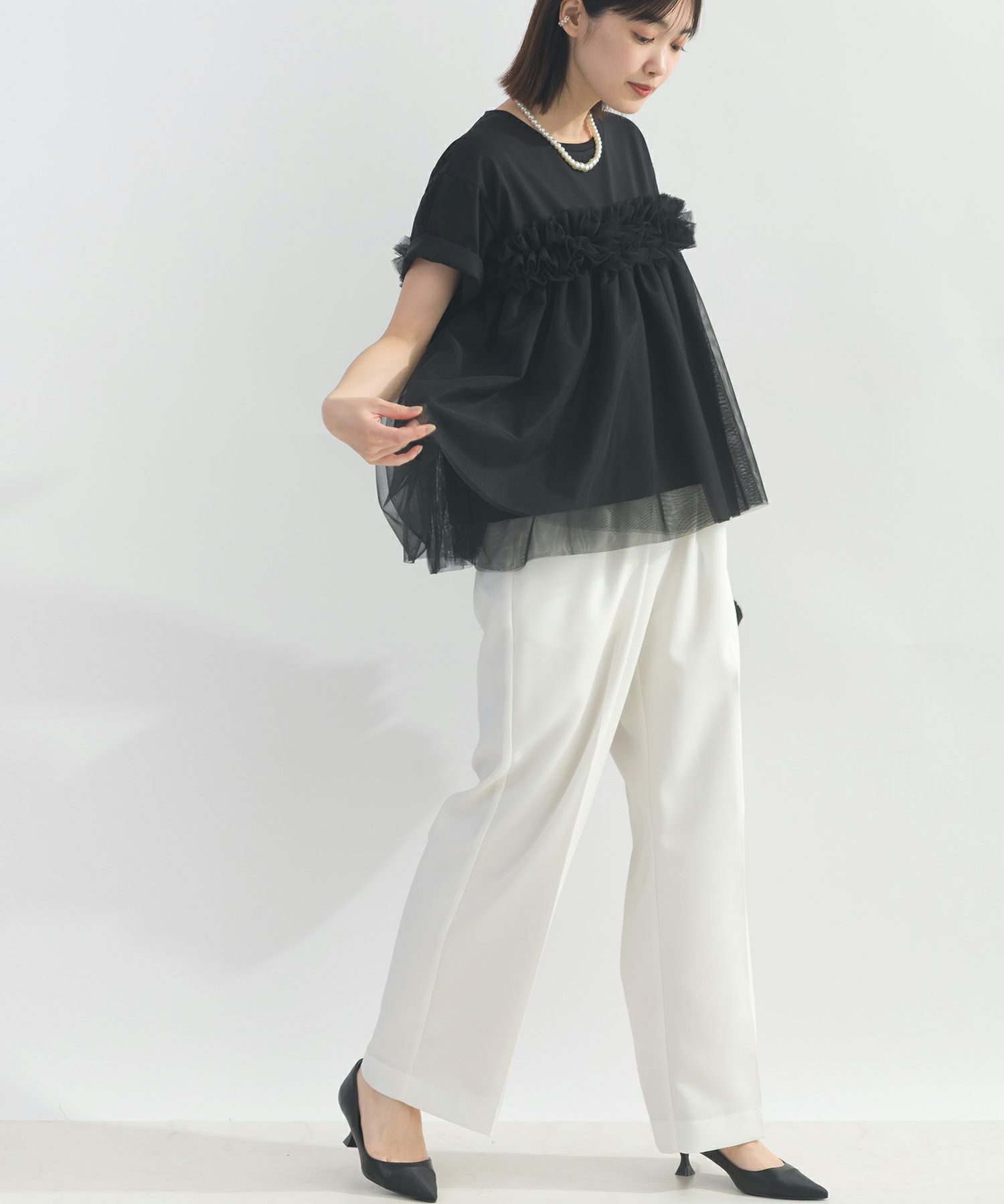model：H162　着用サイズ：M　ブラック