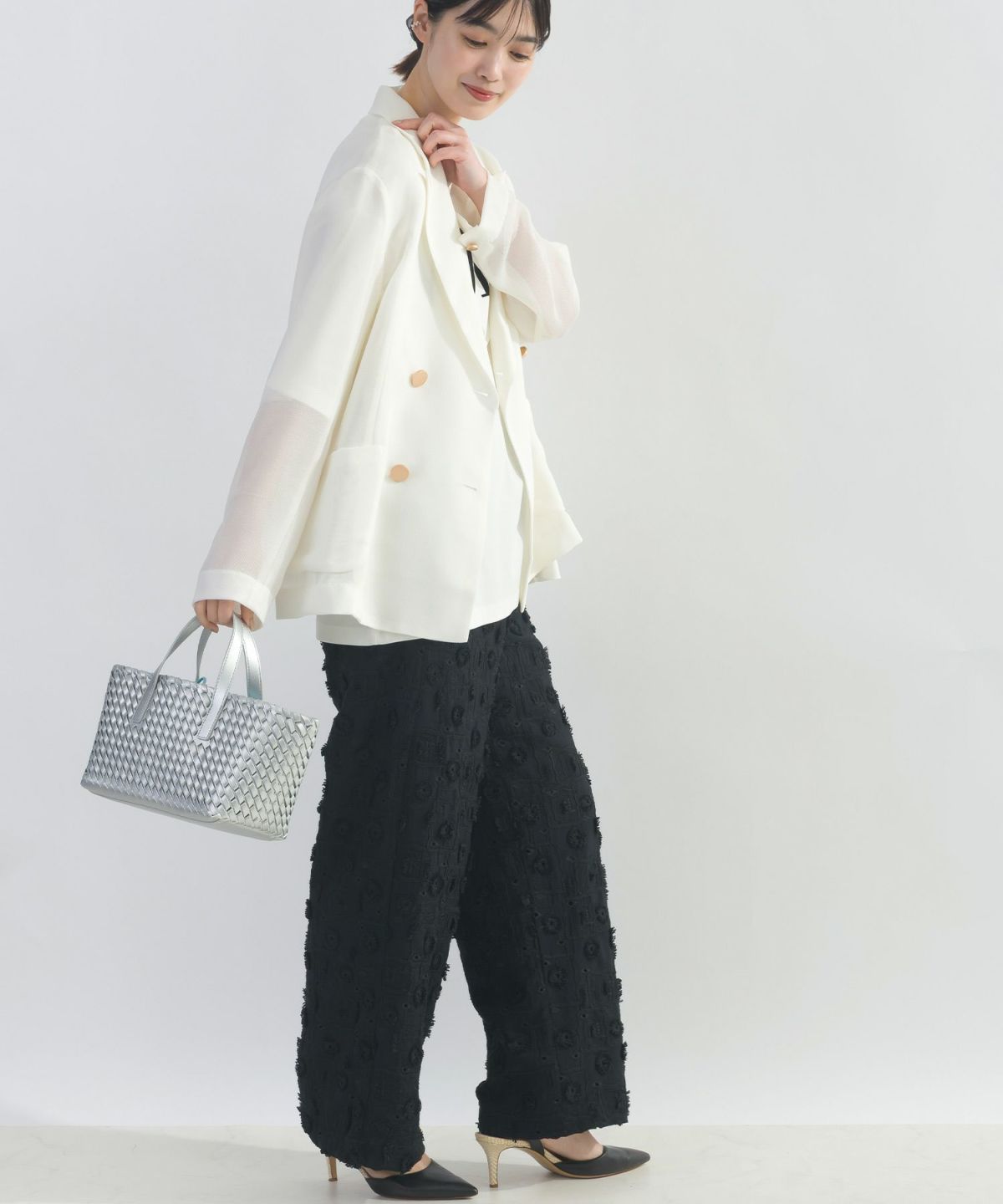 model：H162　着用サイズ：M　ブラック