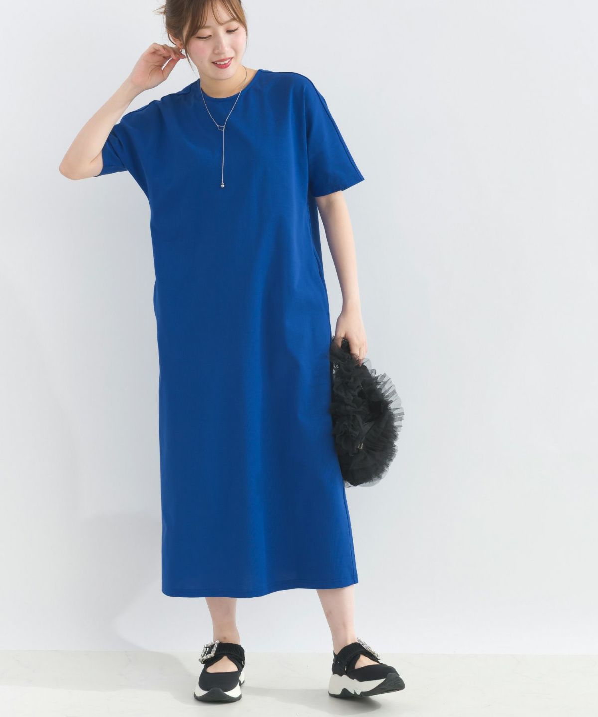 model：H165　着用サイズ：M　ブルー