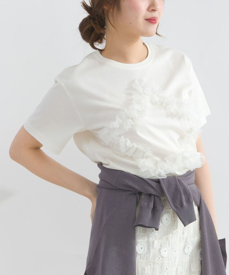 model：H165　着用サイズ：M　オフホワイト