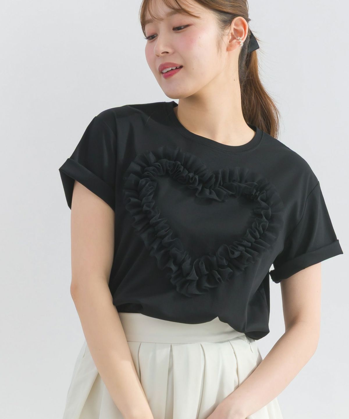 model：H165　着用サイズ：M　ブラック