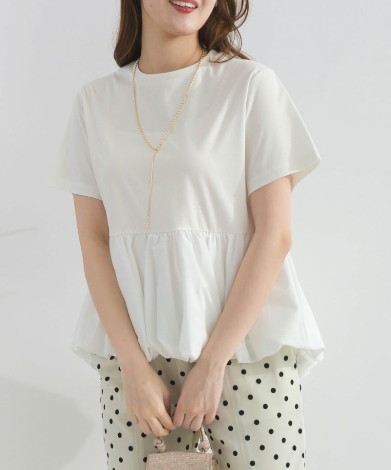 model：H165　着用サイズ：M　オフホワイト