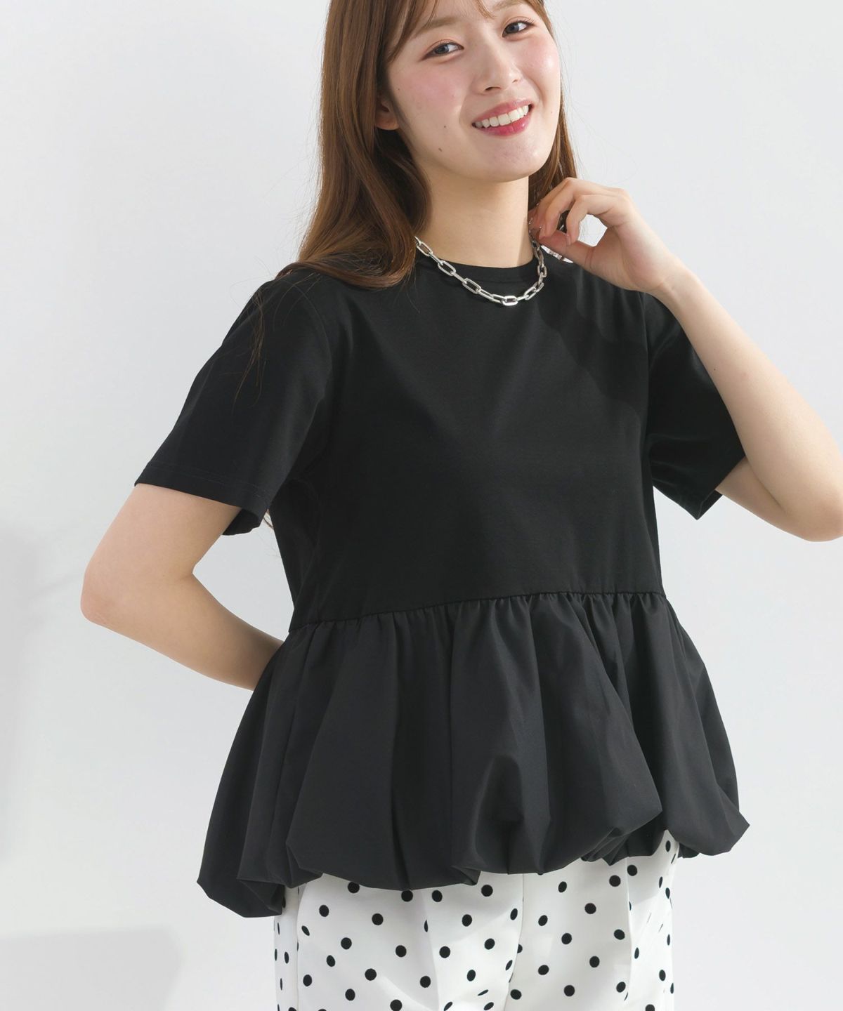 背面model：H165　着用サイズ：M　ブラック