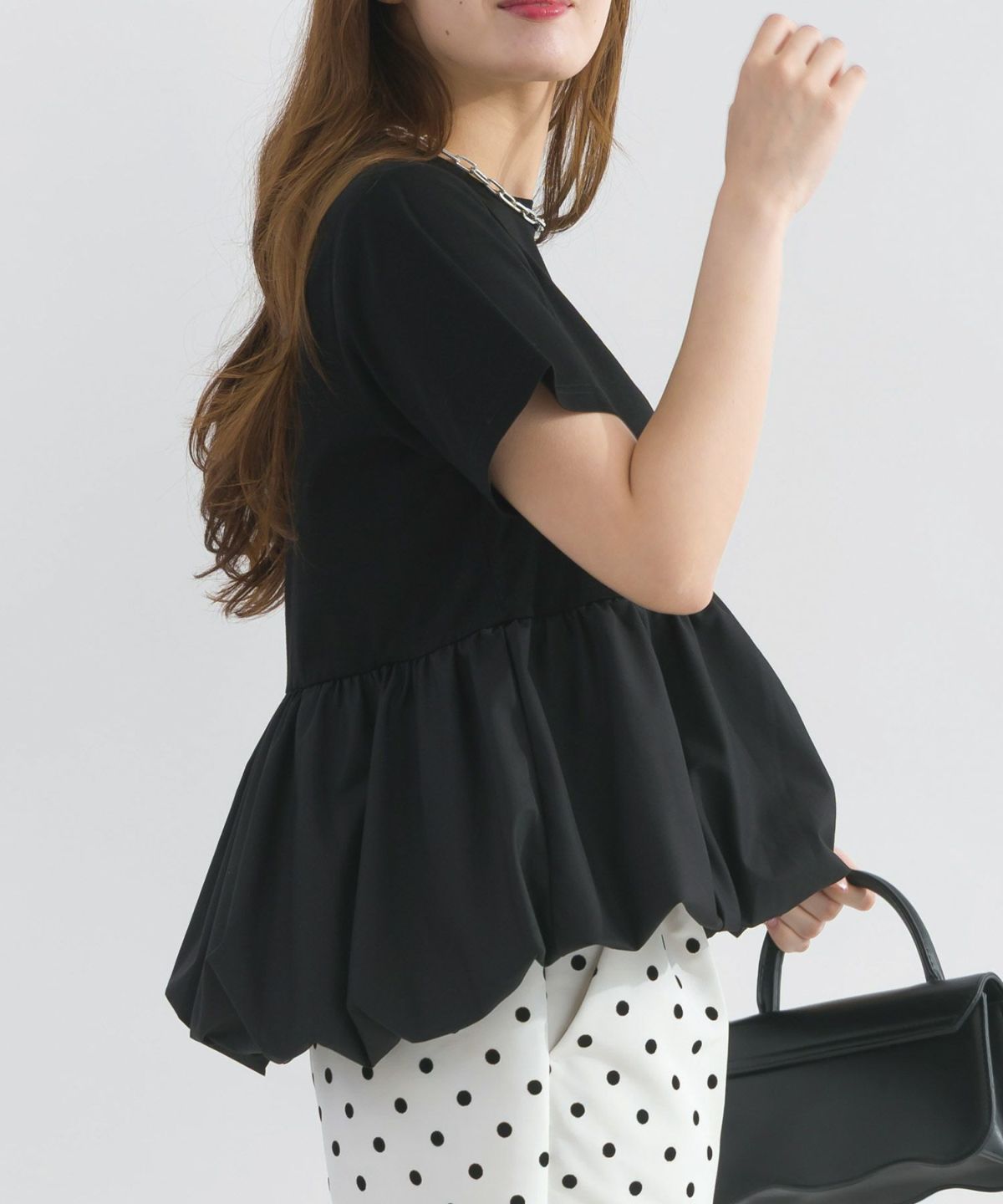 model：H165　着用サイズ：M　ブラック