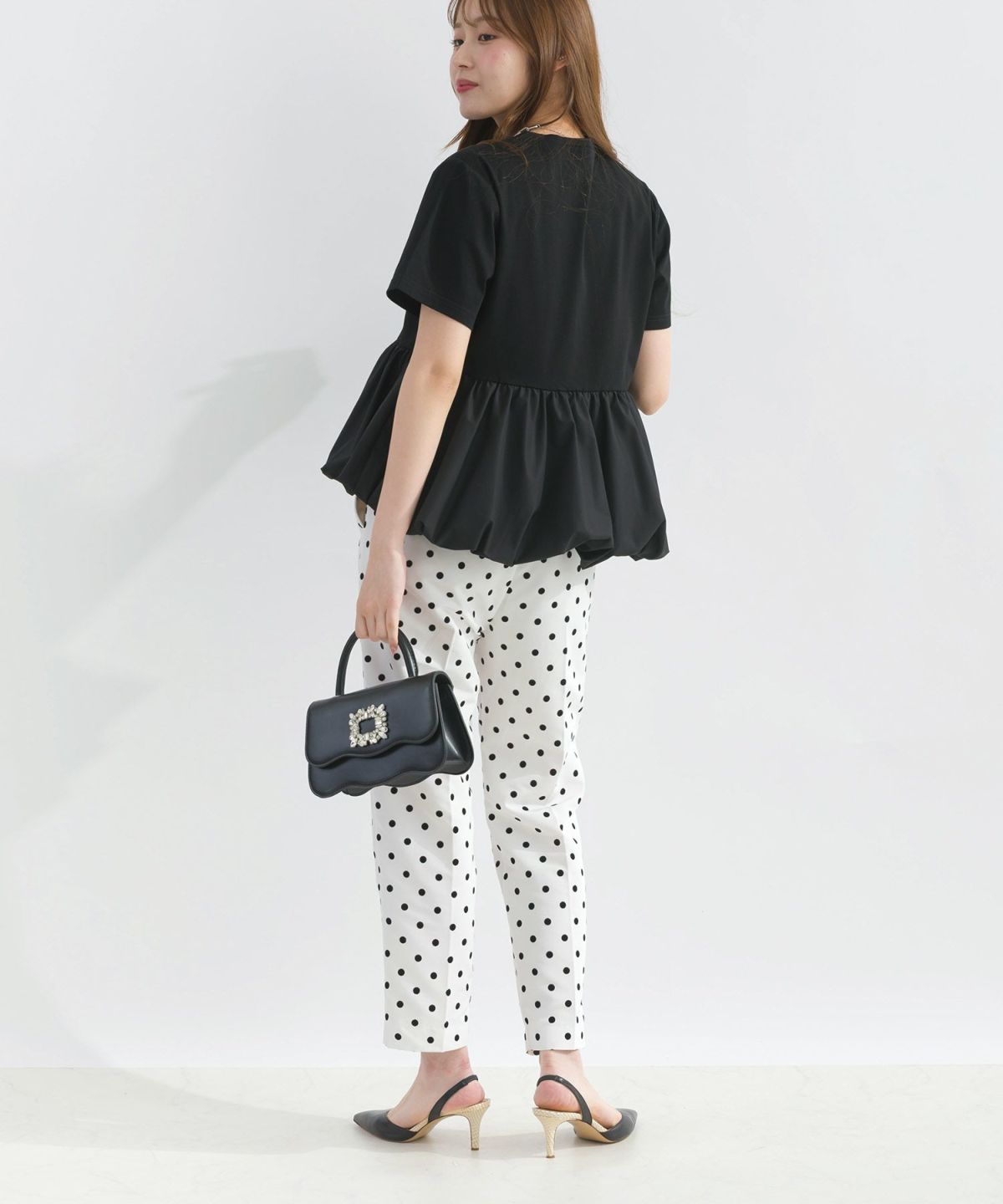 model：H165　着用サイズ：M　ブラック