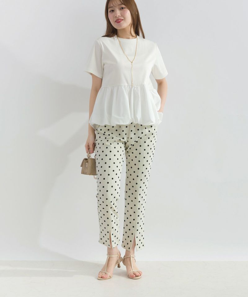 model：H165　着用サイズ：M　オフホワイト