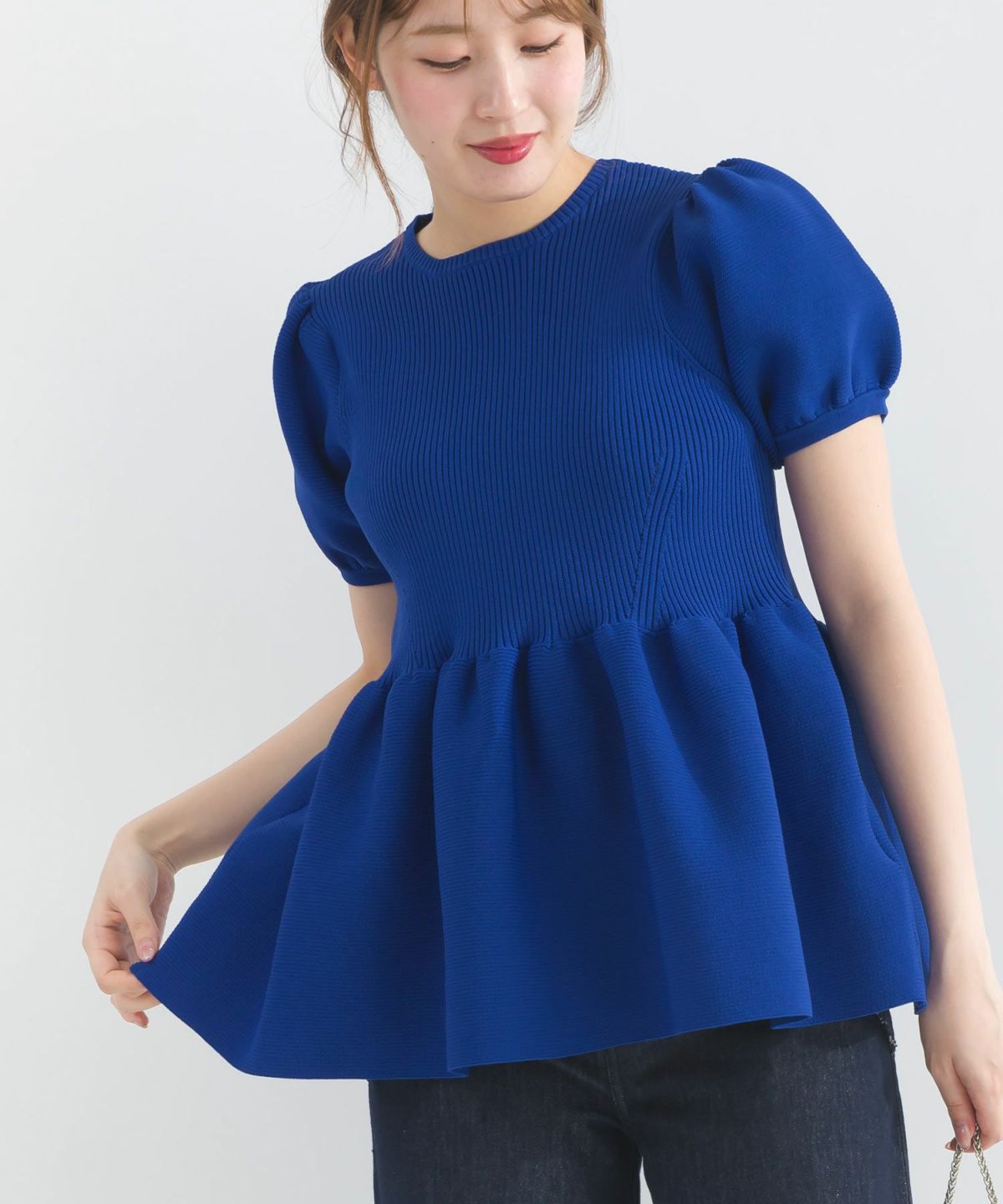 model：H165　着用サイズ：M　ブルー