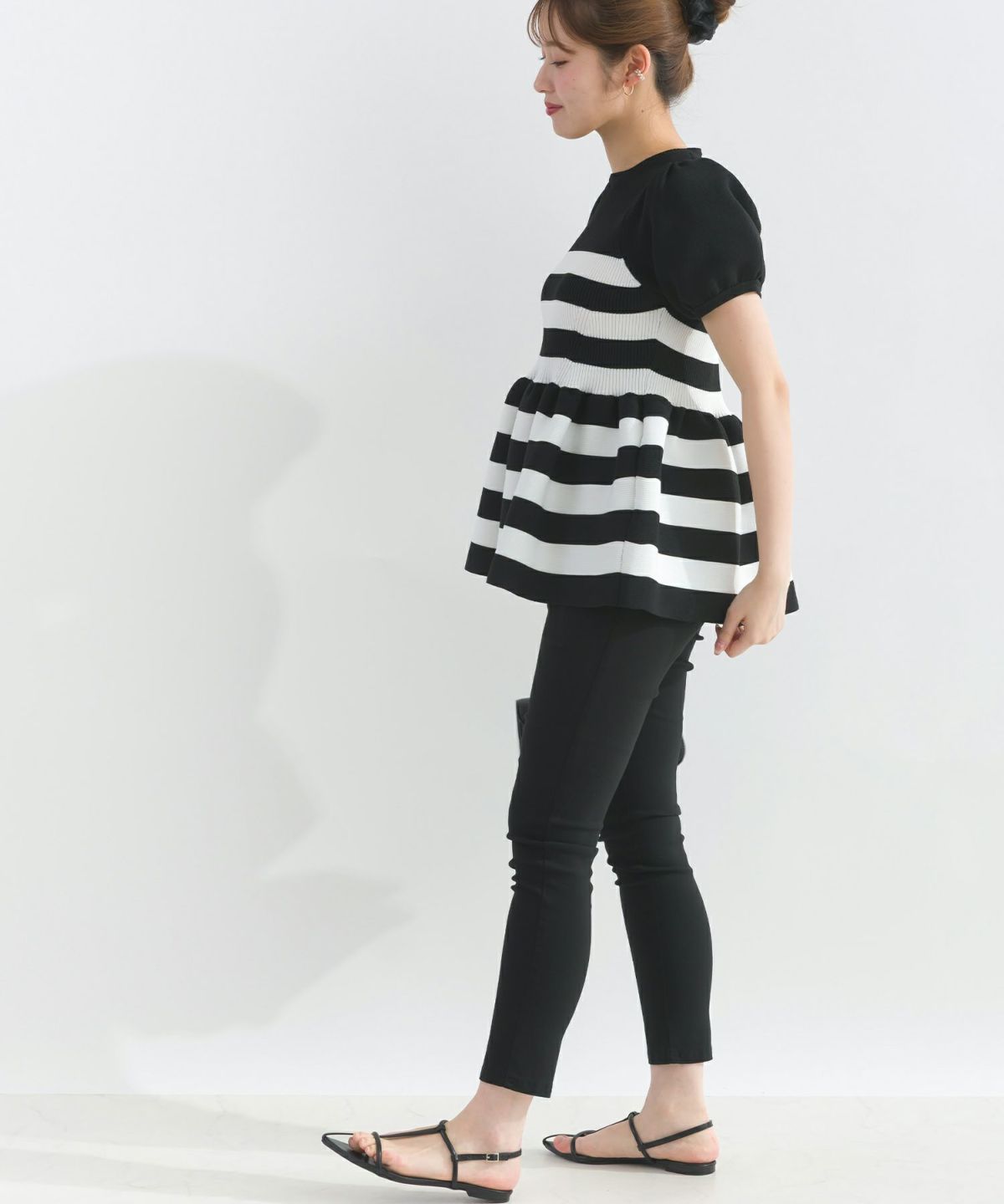 model：H165　着用サイズ：M　ホワイト系その他