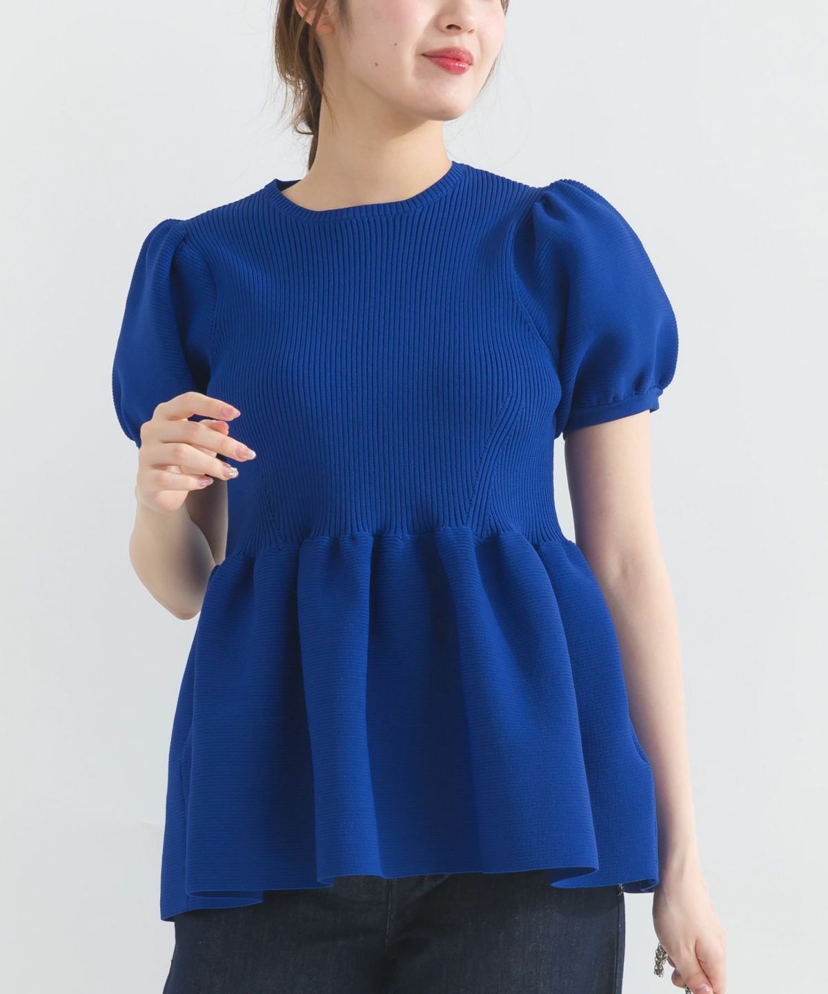 model：H165　着用サイズ：M　ブルー