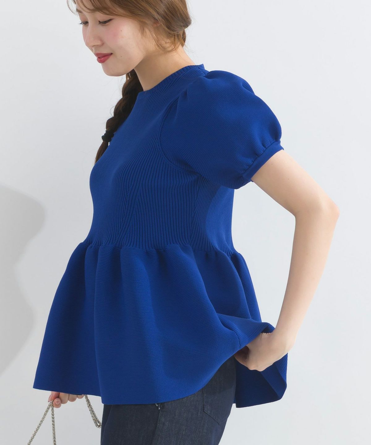 model：H165　着用サイズ：M　ブルー