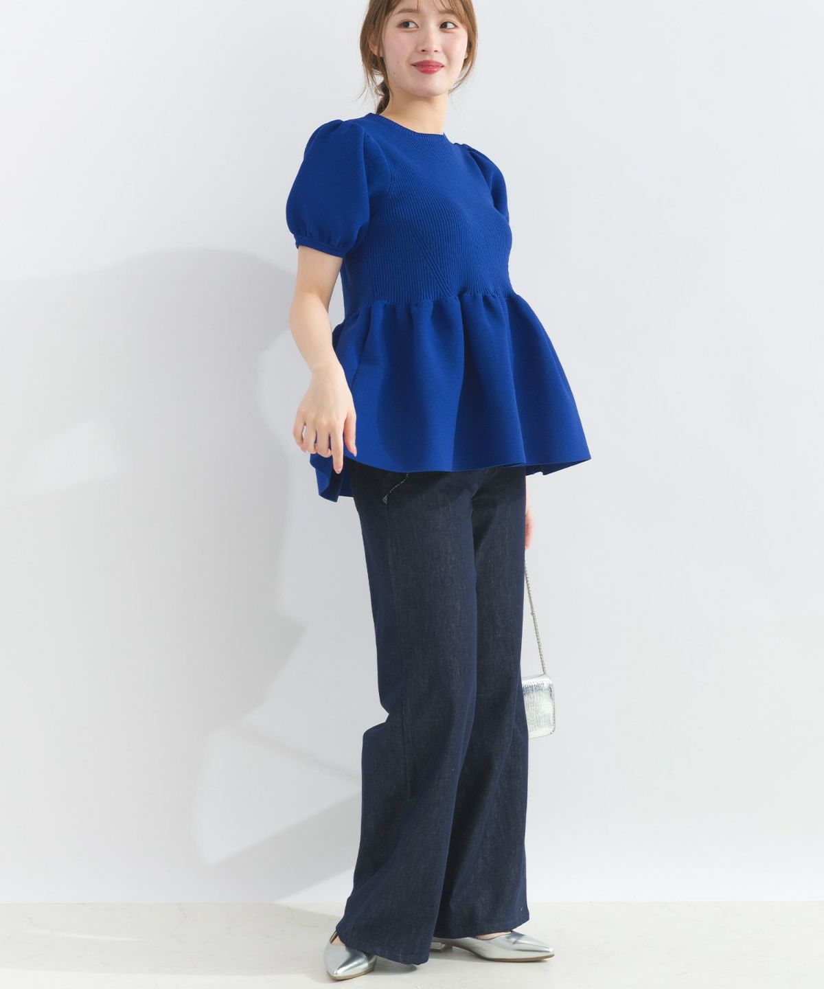 model：H165　着用サイズ：M　ブルー