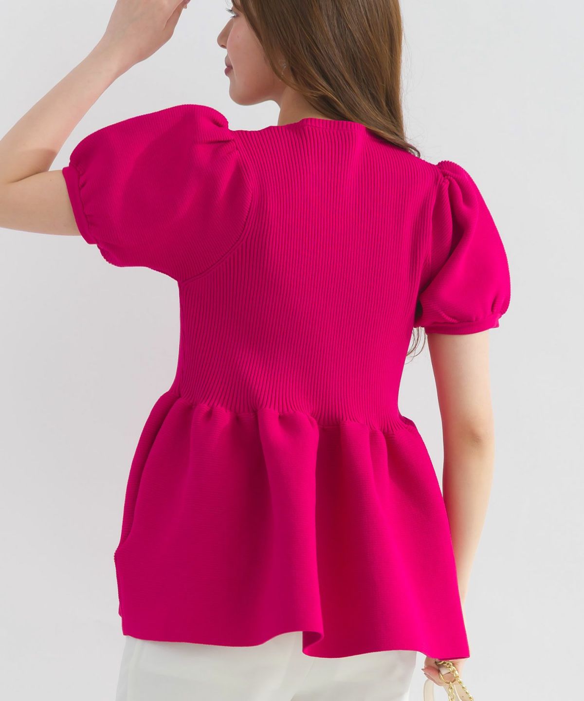 model：H165　着用サイズ：M　チェリーピンク