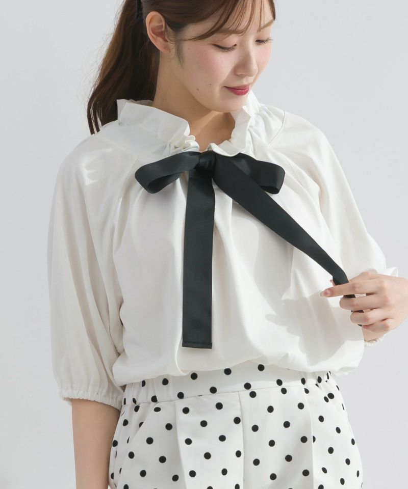 model：H165　着用サイズ：M　オフホワイト