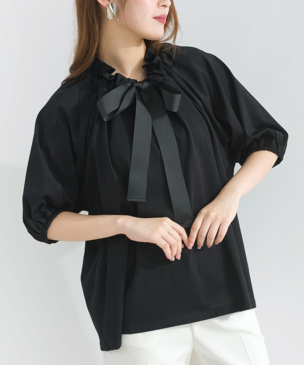 model：H165　着用サイズ：M　ブラック