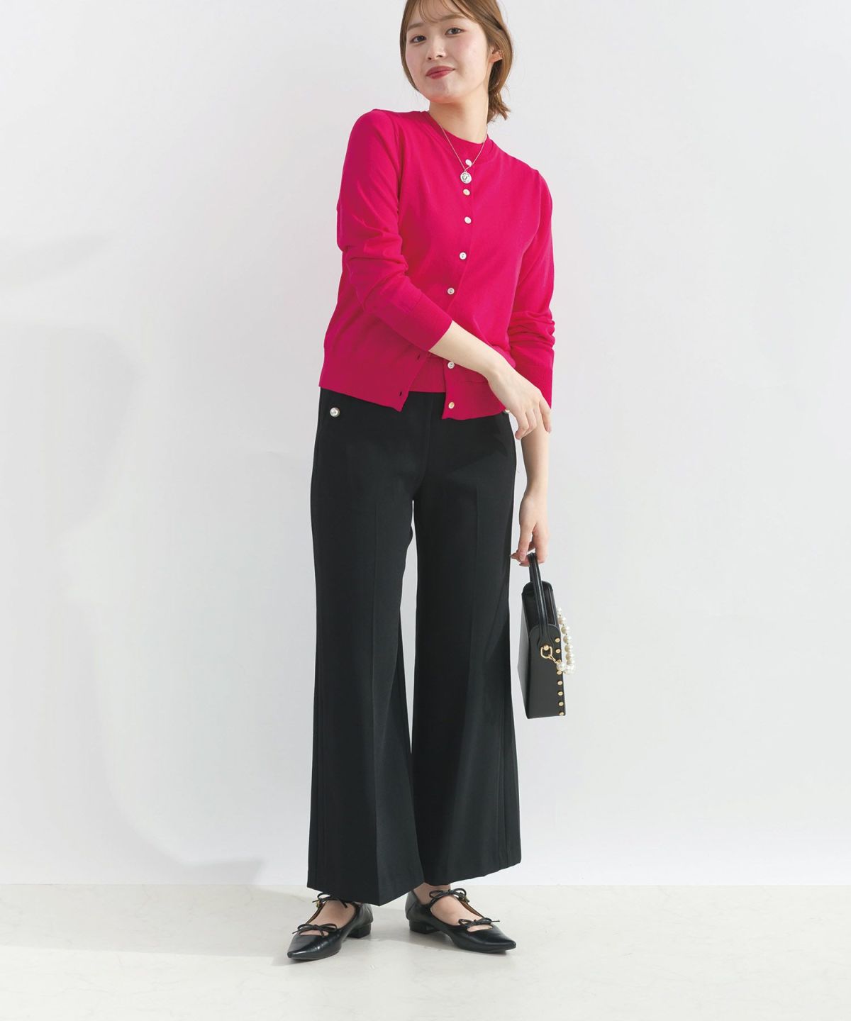 model：H165　着用サイズ：M　チェリーピンク